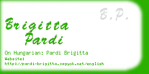 brigitta pardi business card